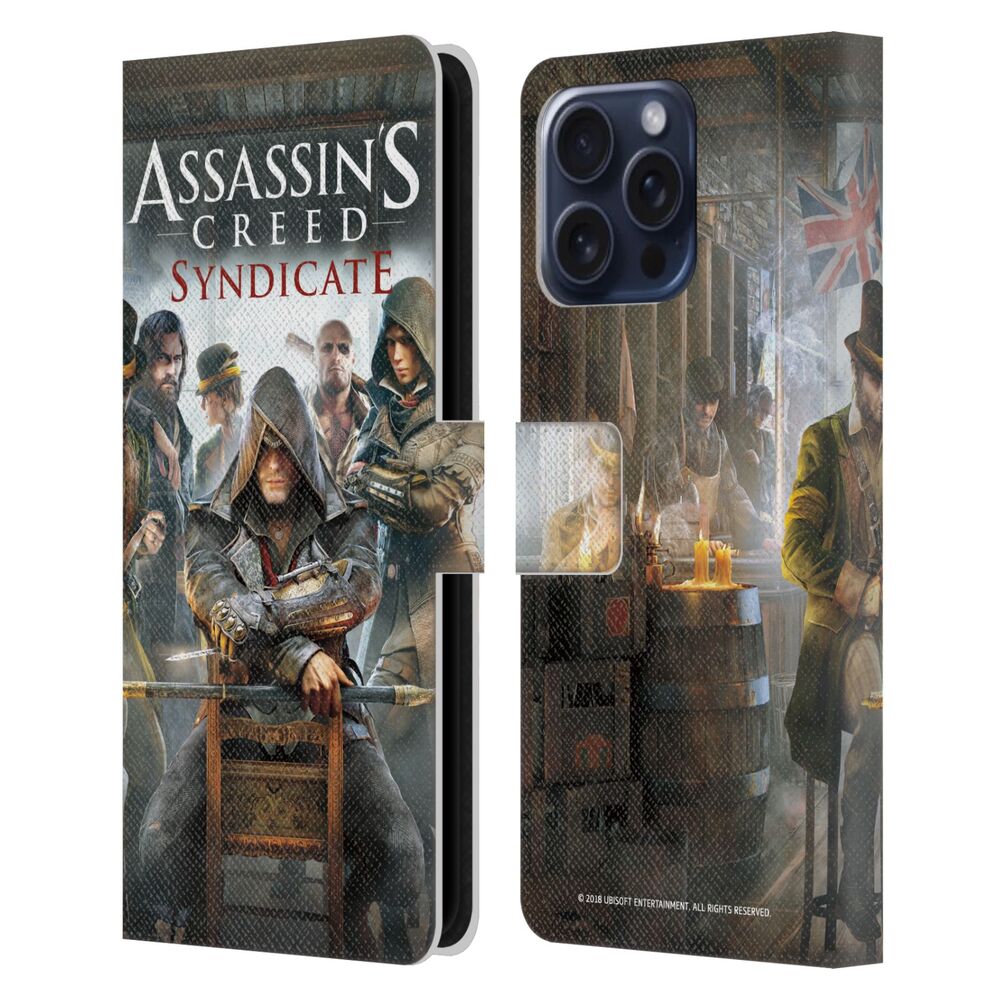ASSASSINS CREED アサシンクリード - Syndicate Key Art / Gang Members レザー手帳型 / Apple iPhoneケース - PGS